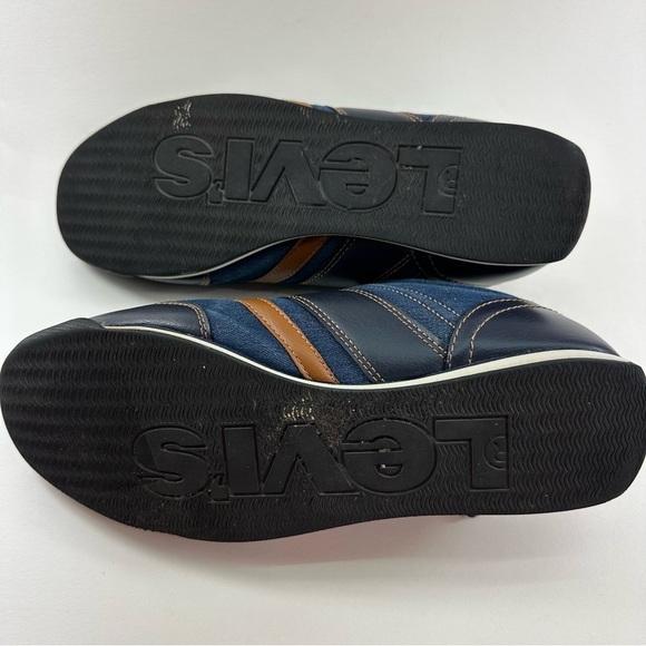 Levi’s Blue Denim Leather Fashion Sneakers Size 8.5 Mens 51763472U - Picture 7 of 7